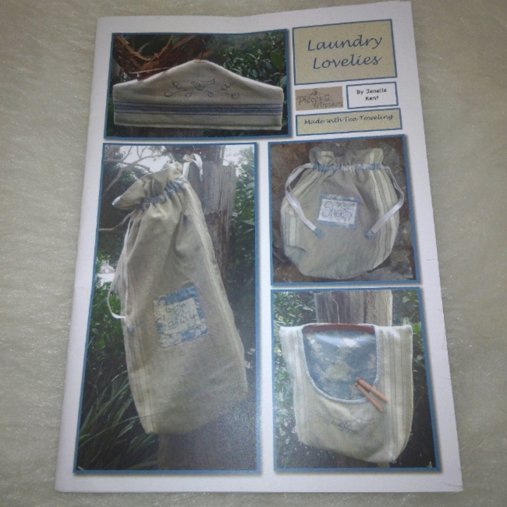 PATTERN Laundry Lovelues by Janelle Kent made with tea toweling